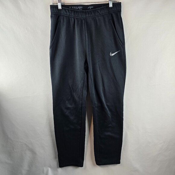 Nike Other - Nike Sweatpants Men Small Black Therma Fit Open Hem Fitness Workout Gym Training